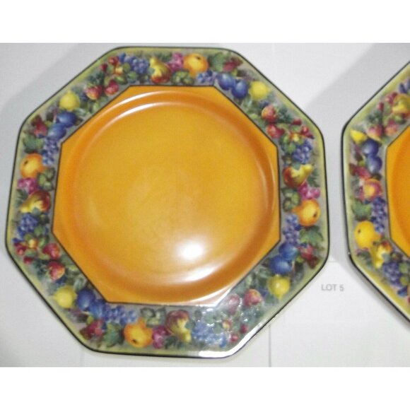 2 Vintage Regal Ware R P Co Octagon Plate Lot #5 Made in England Regal Pottery - Picture 2 of 12